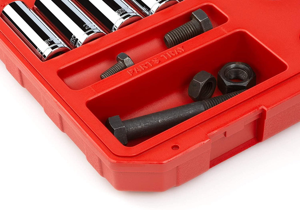 TEKTON 1/2 Inch Drive 6-Point Socket and Ratchet Set, 52-Piece (10-32 mm) | SKT25201