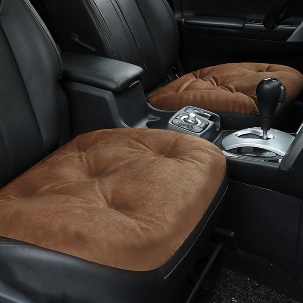 Car Plush Backrest Seat Cushion Soft Plush Cotton Backrest
