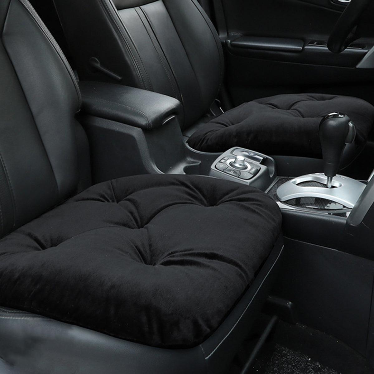 Car Plush Backrest Seat Cushion Soft Plush Cotton Backrest