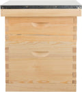TERRADISE Bee Hive, 2 Layer Honey Bee Hives, Beekeeping Supplies Beehive Kit with 10 Medium 10 Deep Honeycomb Foundation Frames, Bee House Bee Boxes for Starter, Wood Complete Honey Beehives Kit
