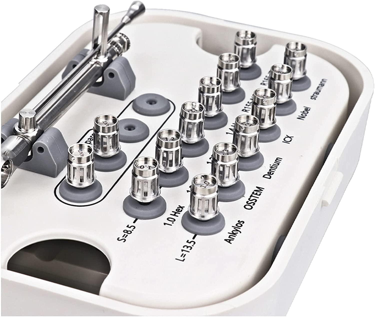 Implant Repair Tool Kit Torque Wrench System with 12pcs Screwdrivers