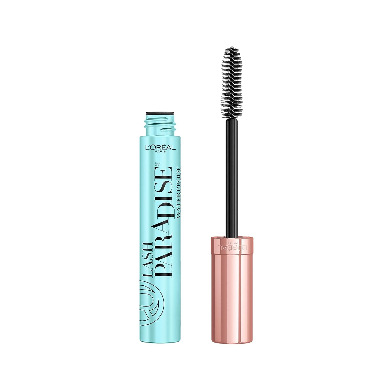 L'Oreal Paris Makeup Lash Paradise Waterproof Mascara, Voluptuous Volume, Intense Length, Feathery Soft Full Lashes, No Smudging, No Clumping, Black, 0.25 Fl Oz (Pack of 1) Packaging May Vary