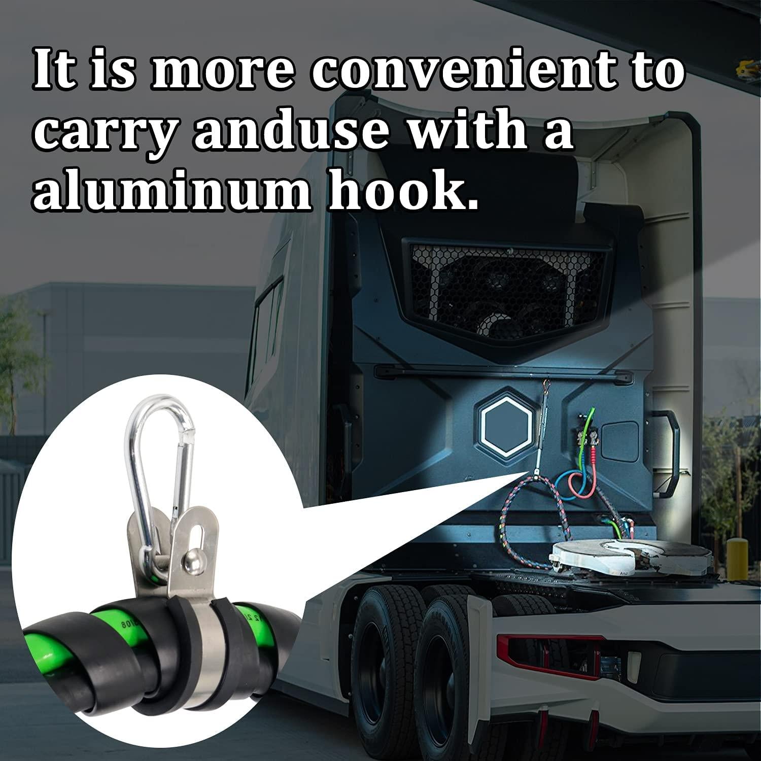 CheeMuii Semi Truck Air Line Kit 15ft 3 in 1 Airline Air Hose Truck Trailer with Glad Hand and 1 Pair Glad Hand Handle with 4pcs Glad Hand Seals