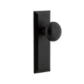 Keep Plate 2-3/4 in. Backset Black Iron Privacy Bed/Bath with Right-Handed Keep Door Knob
