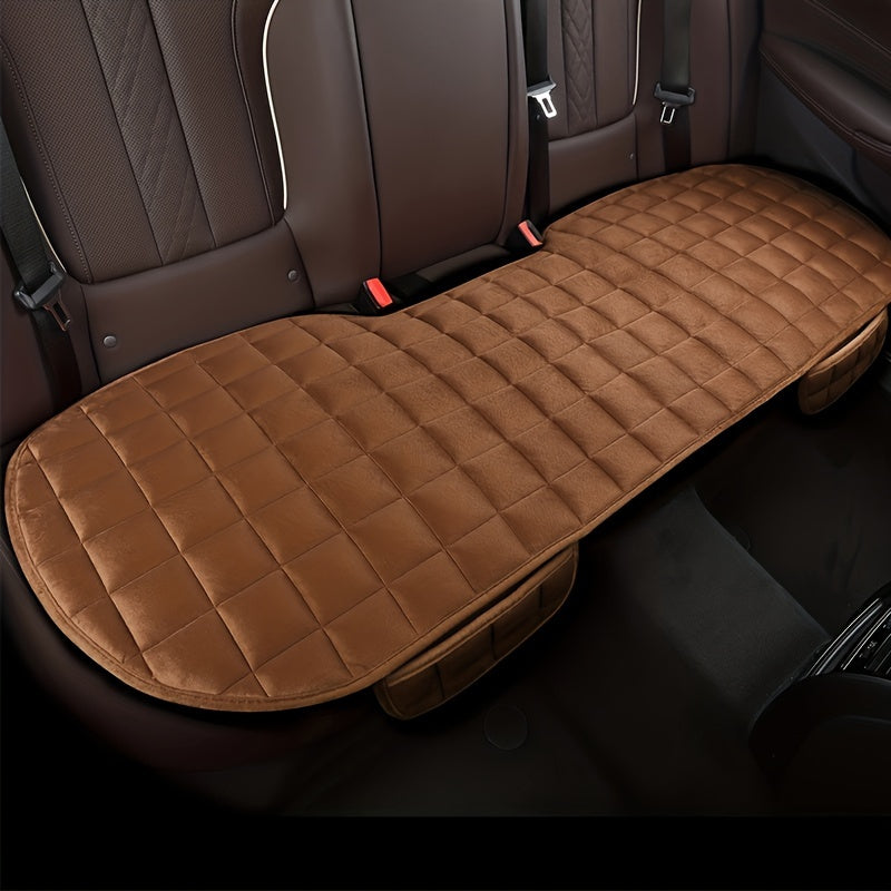 1pc Car Seat Cushion, Non-Slip Rubber Bottom With StoraPouch, Premium Comfort Memory Foam, Driver Seat Back Seat Cushion, Car Seat Pad Universal