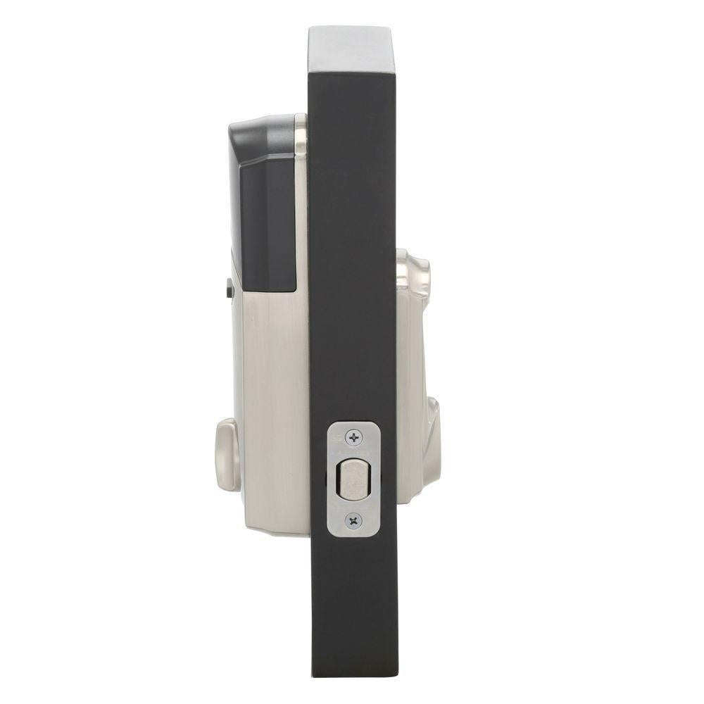 Camelot Satin Nickel Connect Smart Door Lock with Alarm