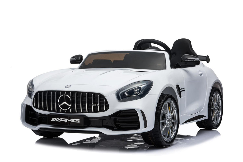 Mercedes Benz GTR White Licensed Dual Motor 12V Kids Ride-On Car Remote Control