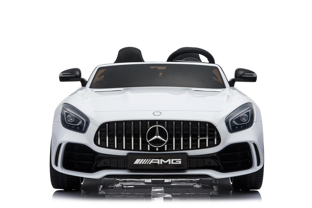 Mercedes Benz GTR White Licensed Dual Motor 12V Kids Ride-On Car Remote Control