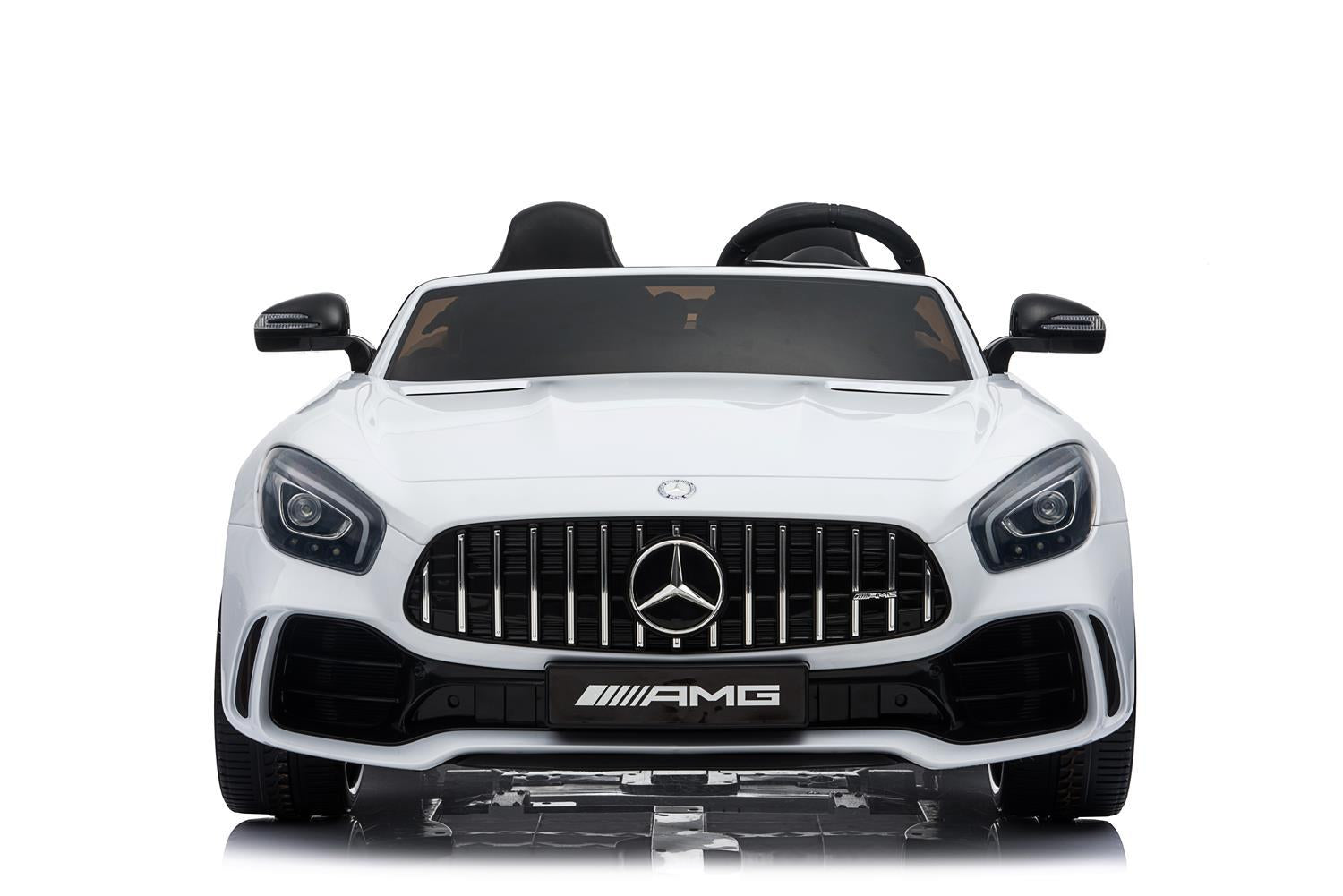 Mercedes Benz GTR White Licensed Dual Motor 12V Kids Ride-On Car Remote Control
