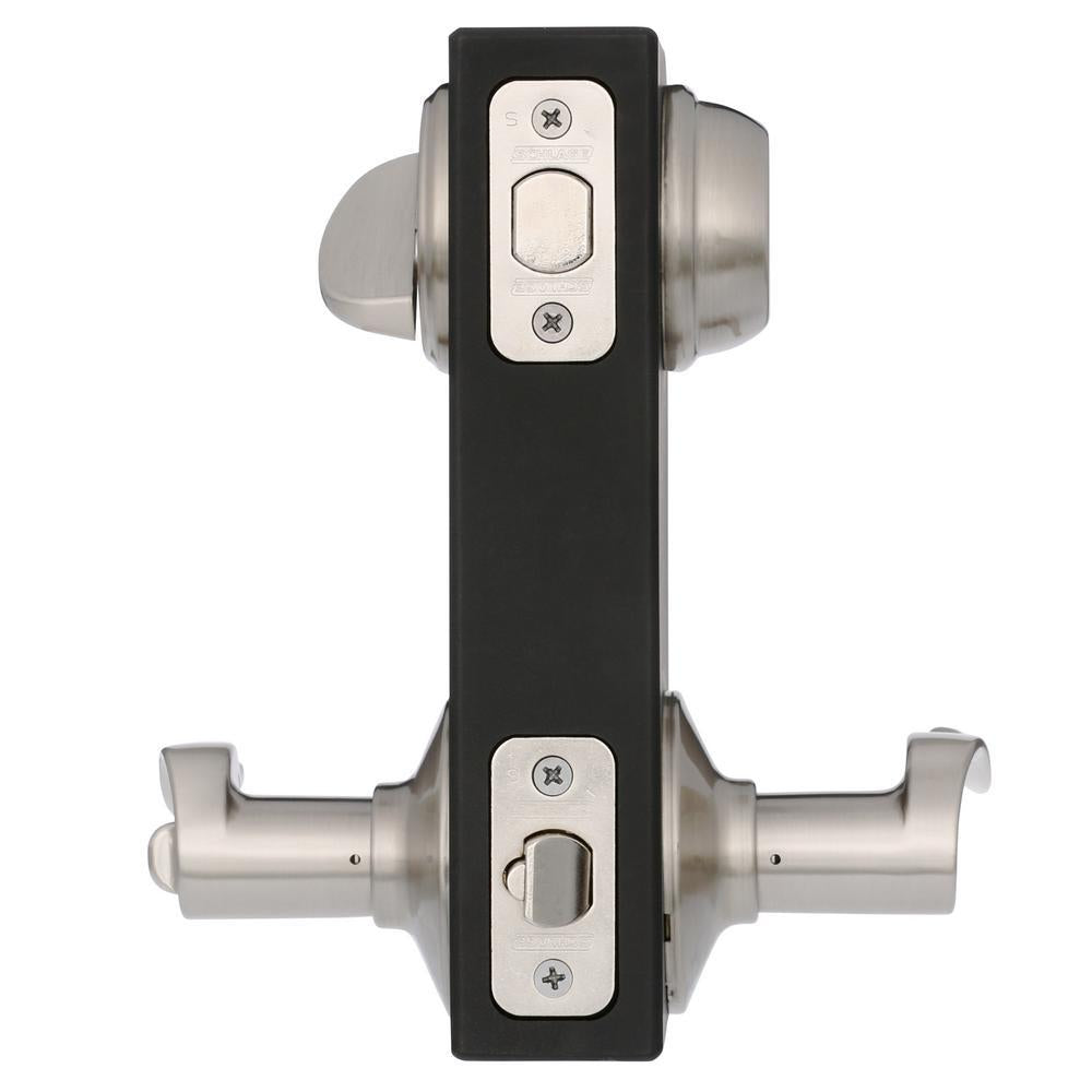 Satin Nickel Single Cylinder Deadbolt with Sacramento Entry Door Lever Combo Pack