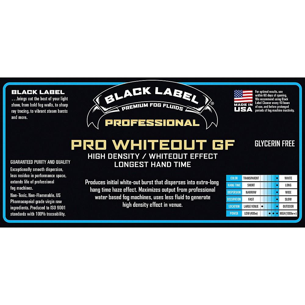 Black Label Pro Whiteout 5 gal. Heavy Density, White-Out Effect, Longest Hang Time, Glycerin Fog Fluid
