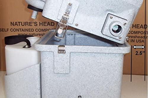 Nature's Head Self Contained Composting Toilet with Close Quarters Spider Handle
