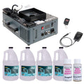 American DJ Fog Fury Jett High Velocity RGBA LED Vertical Fog Machine with Variety Fog Juice Package