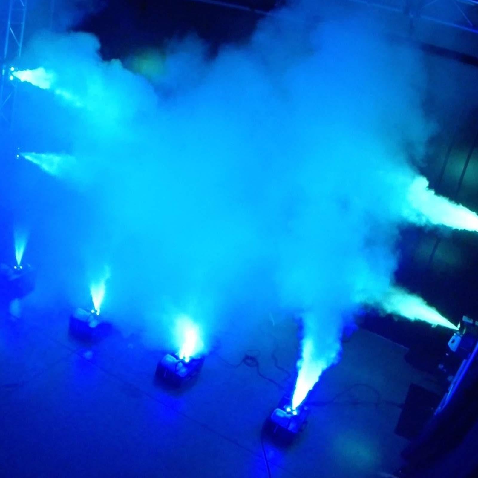 American DJ Fog Fury Jett High Velocity RGBA LED Vertical Fog Machine with Variety Fog Juice Package