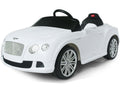 Electric Car Bentley GTC 12V power Ride On For kids Remote Control Horn Front Lights - White