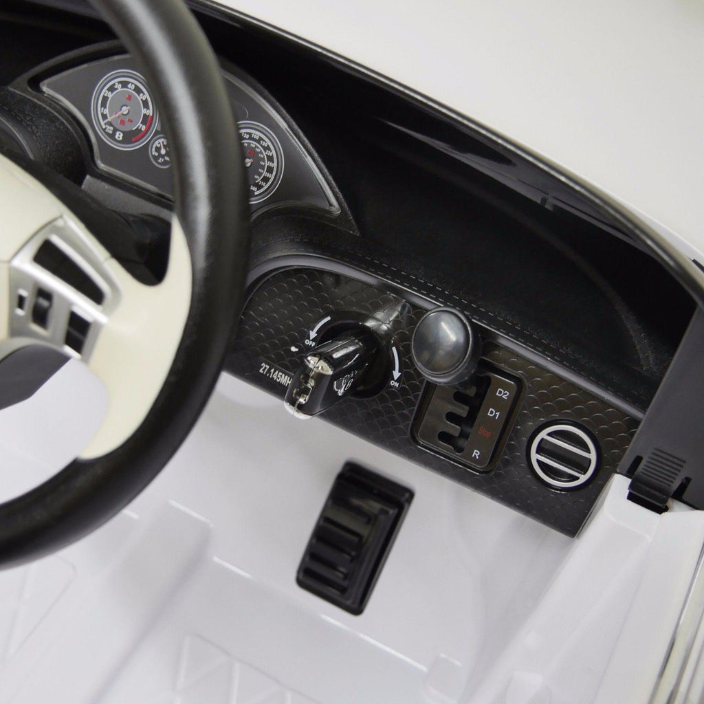 Electric Car Bentley GTC 12V power Ride On For kids Remote Control Horn Front Lights - White