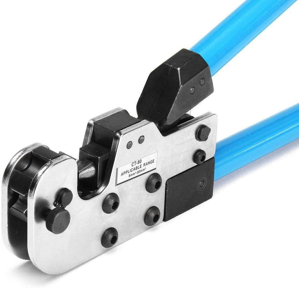 YH-KE Pliers Pliers Hand Tool，Crimping Plier 8-3/0 08-80mm² Terminal Cable Lug Plug Crimper