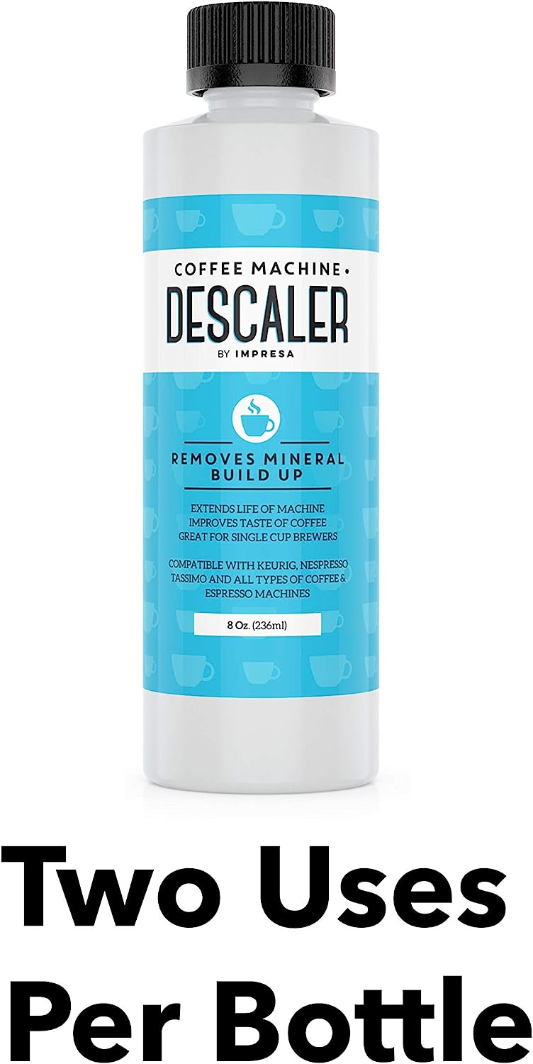 Keurig Descaler (2 Uses Per Bottle) - Made in the USA - Universal Descaling Solution for Keurig, Nespresso, Delonghi and All Single Use Coffee and Espresso Machines