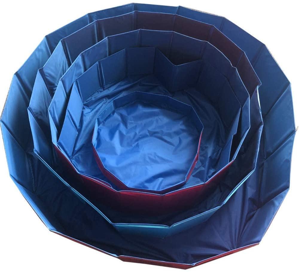 Paddling Pools for Dogs,Foldable Dog Pool PVC Non-Slip Bathing Tub Durable Outdoor Swimming Pool