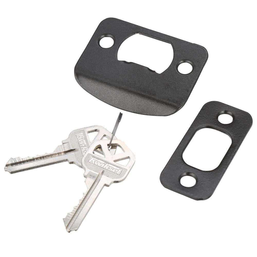 Cove Venetian Bronze Exterior Entry Door Knob and Single Cylinder Deadbolt Combo Pack