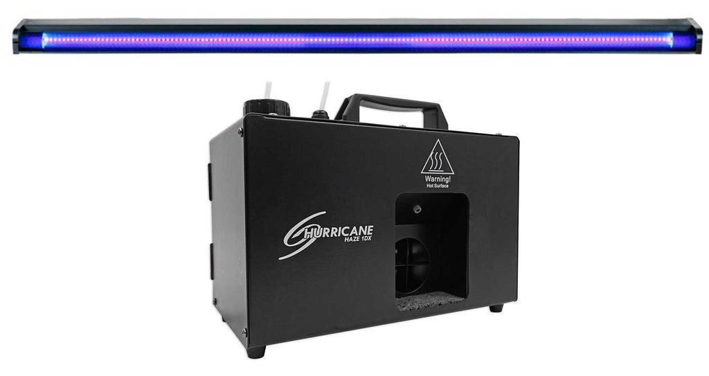 Chauvet DJ Hurricane Haze 1DX DMX  Haze Machine Hazer+48" Black Light Strip