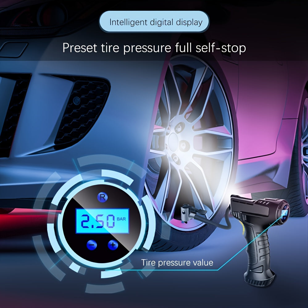 Car Air Pump Car Handheld Digital Display Intelligent Electric Car Inflatable Pump