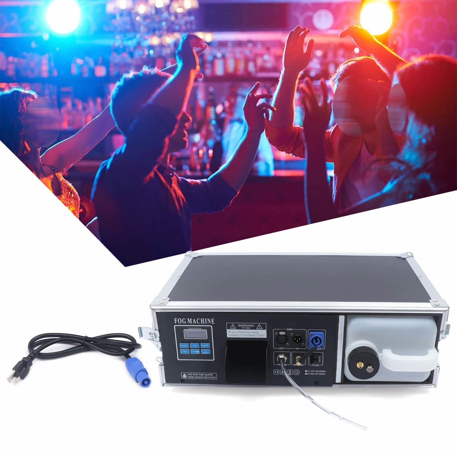 CNCEST StaFog Machine DMX StaMist Haze Machine 3.5L w/ Flight Case PackaDJ KTV Party Hazer 3.5L 1.5KW