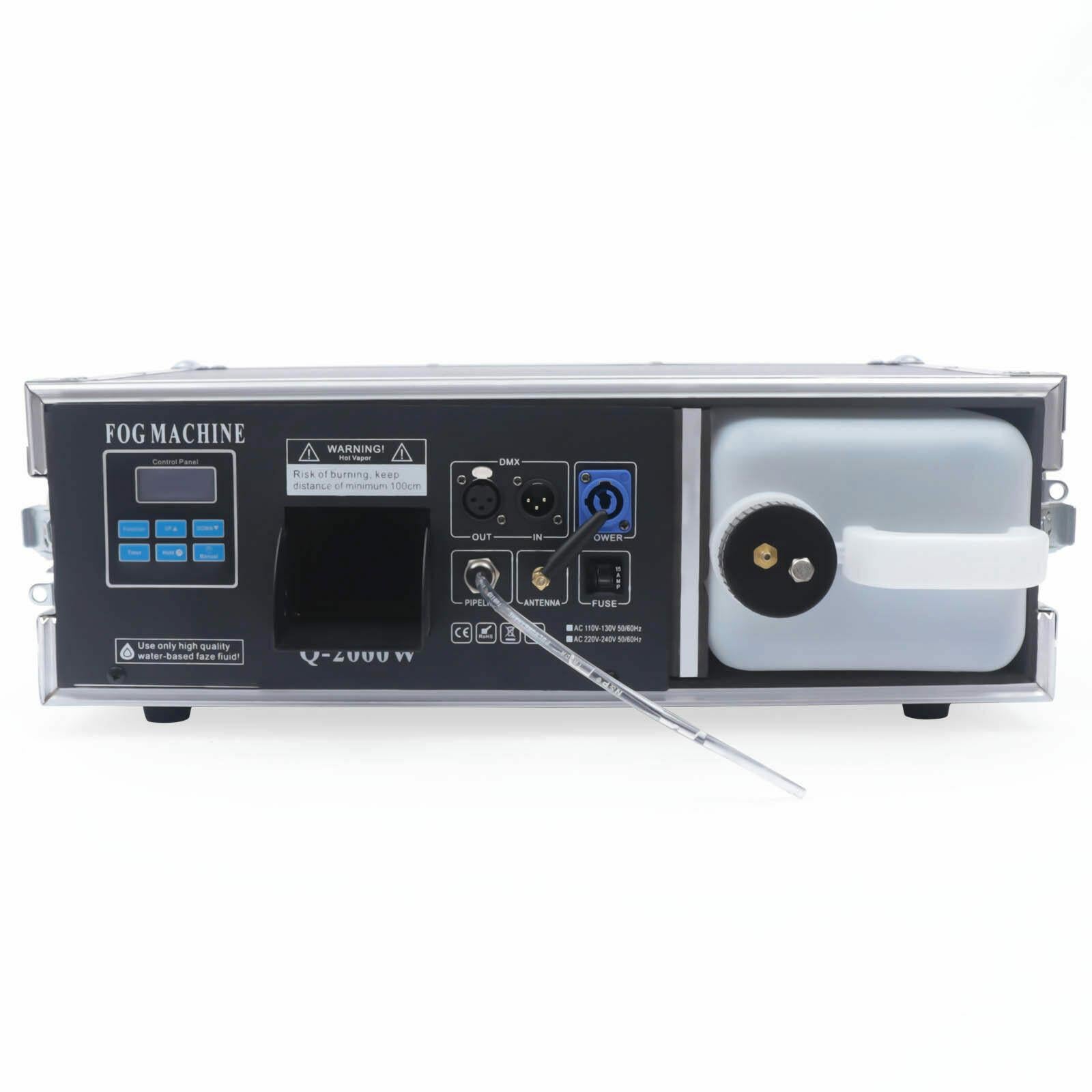 CNCEST StaFog Machine DMX StaMist Haze Machine 3.5L w/ Flight Case PackaDJ KTV Party Hazer 3.5L 1.5KW