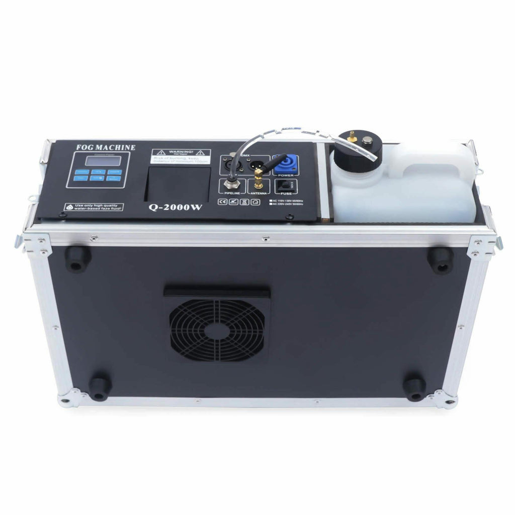 CNCEST StaFog Machine DMX StaMist Haze Machine 3.5L w/ Flight Case PackaDJ KTV Party Hazer 3.5L 1.5KW