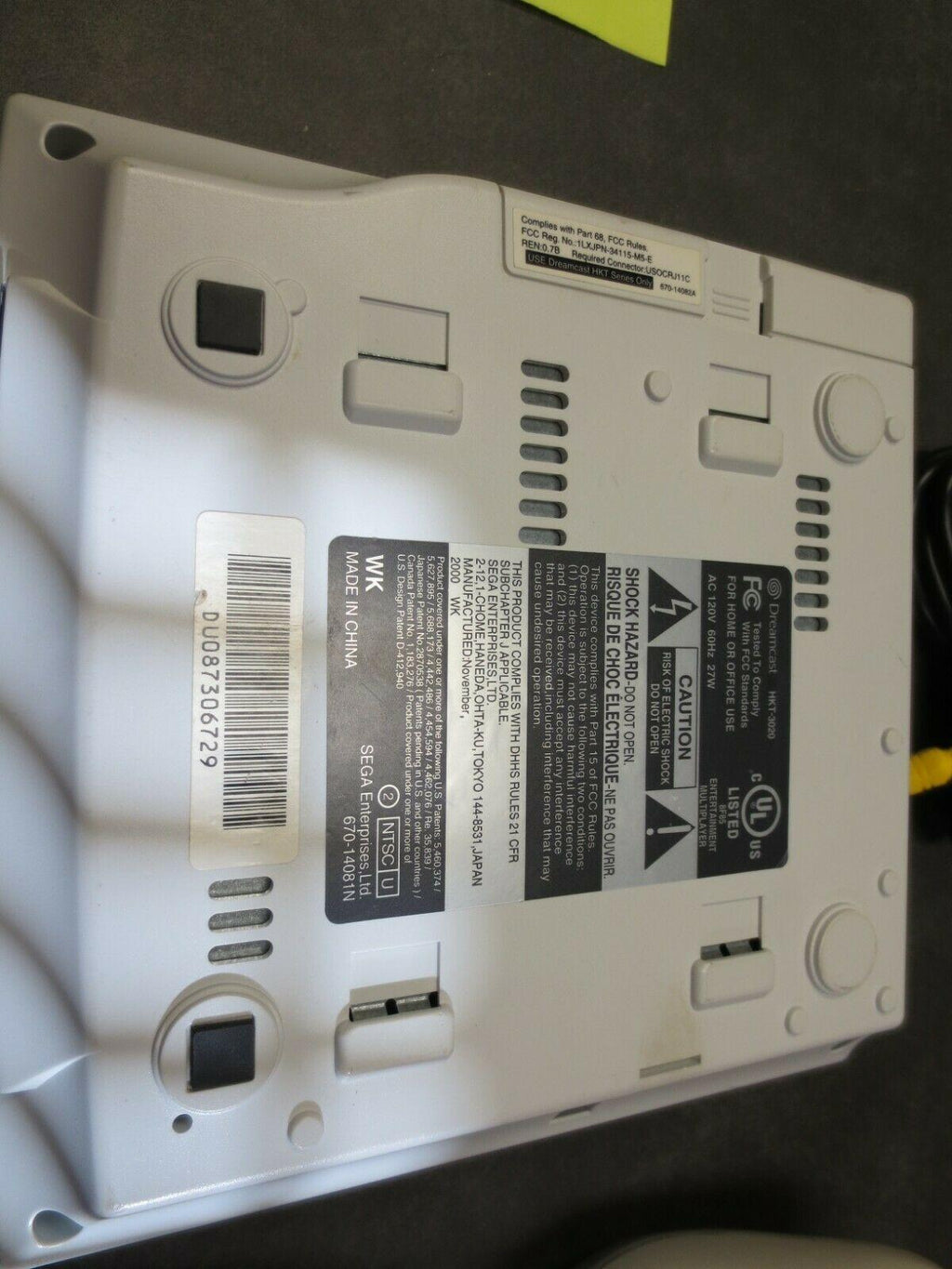 Sega Dreamcast Launch Edition White Console (NTSC) tested