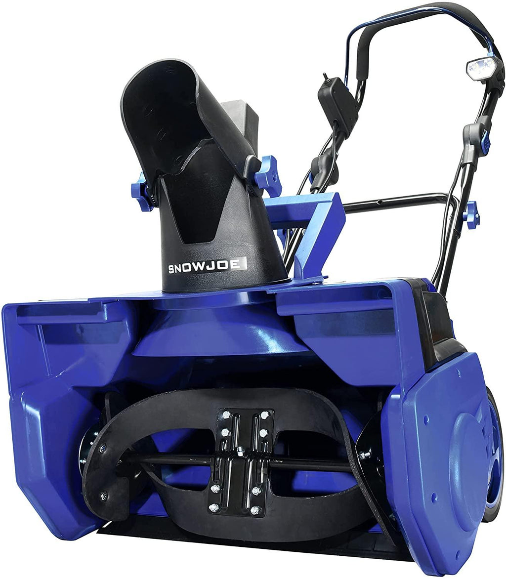 Snow Joe 24V-X2-SB21 48-Volt iON+ Cordless Snow Blower Kit, W/ 2 x 4.0-Ah Batteries and Dual Port Charger, 21 in