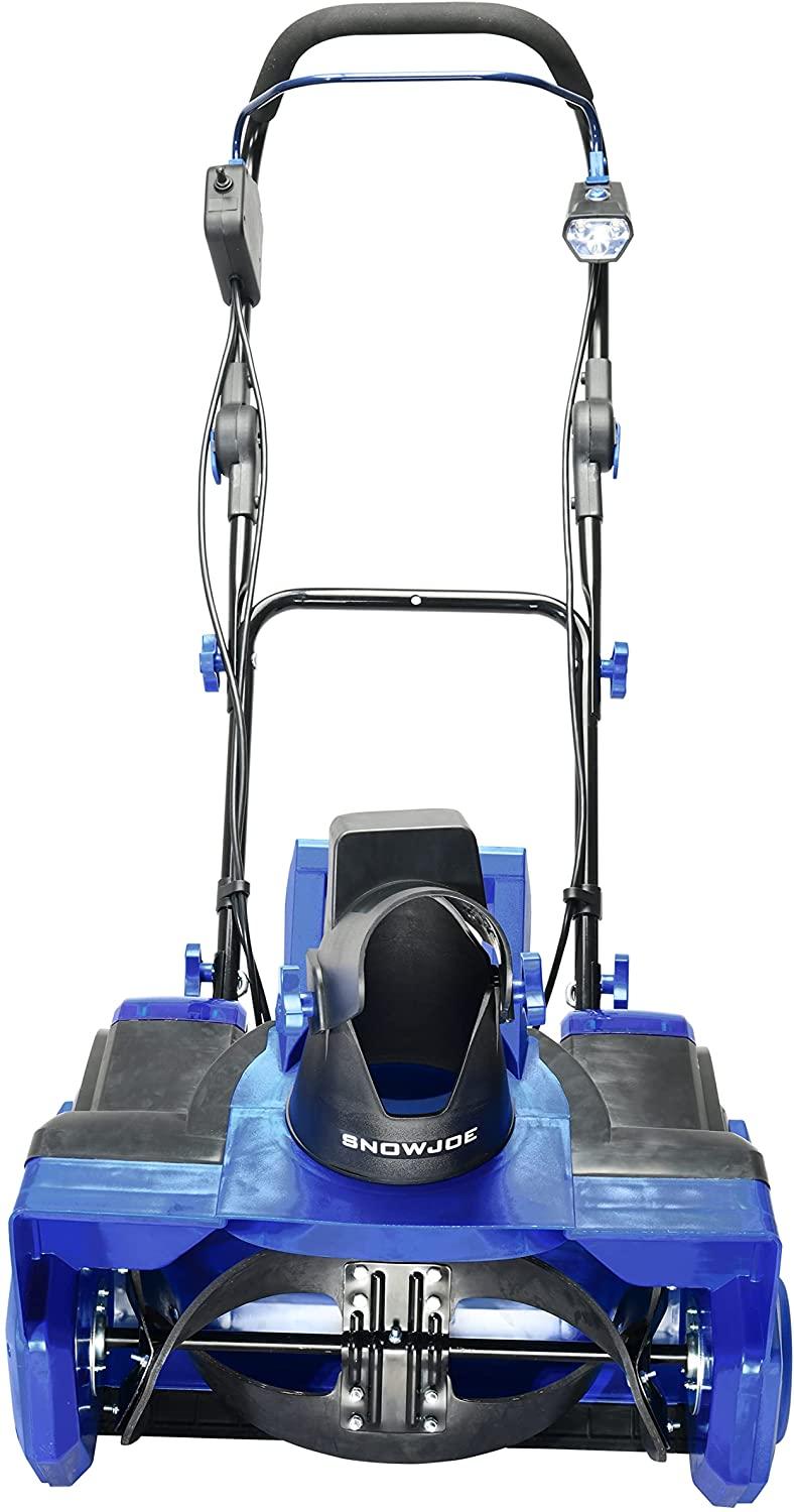 Snow Joe 24V-X2-SB21 48-Volt iON+ Cordless Snow Blower Kit, W/ 2 x 4.0-Ah Batteries and Dual Port Charger, 21 in