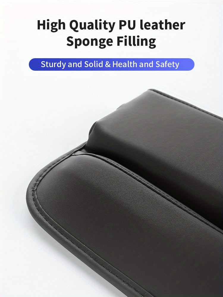 Upgrade Your Car with a PU Leather Seat Gap Manager - Keep Your Belongings Secure &amp; Organized!