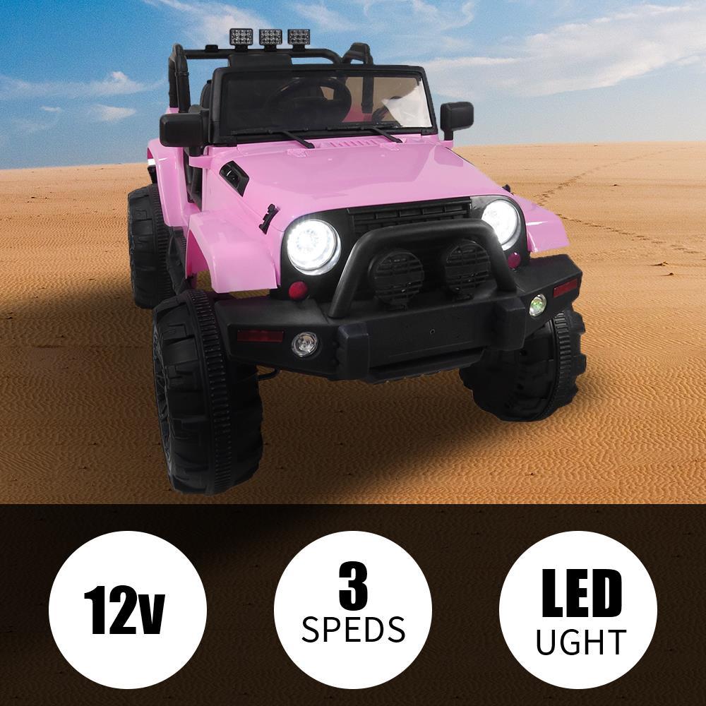 Ktaxon Safe Remote Control 12V Battery Operated Kids Ride On Car Pink