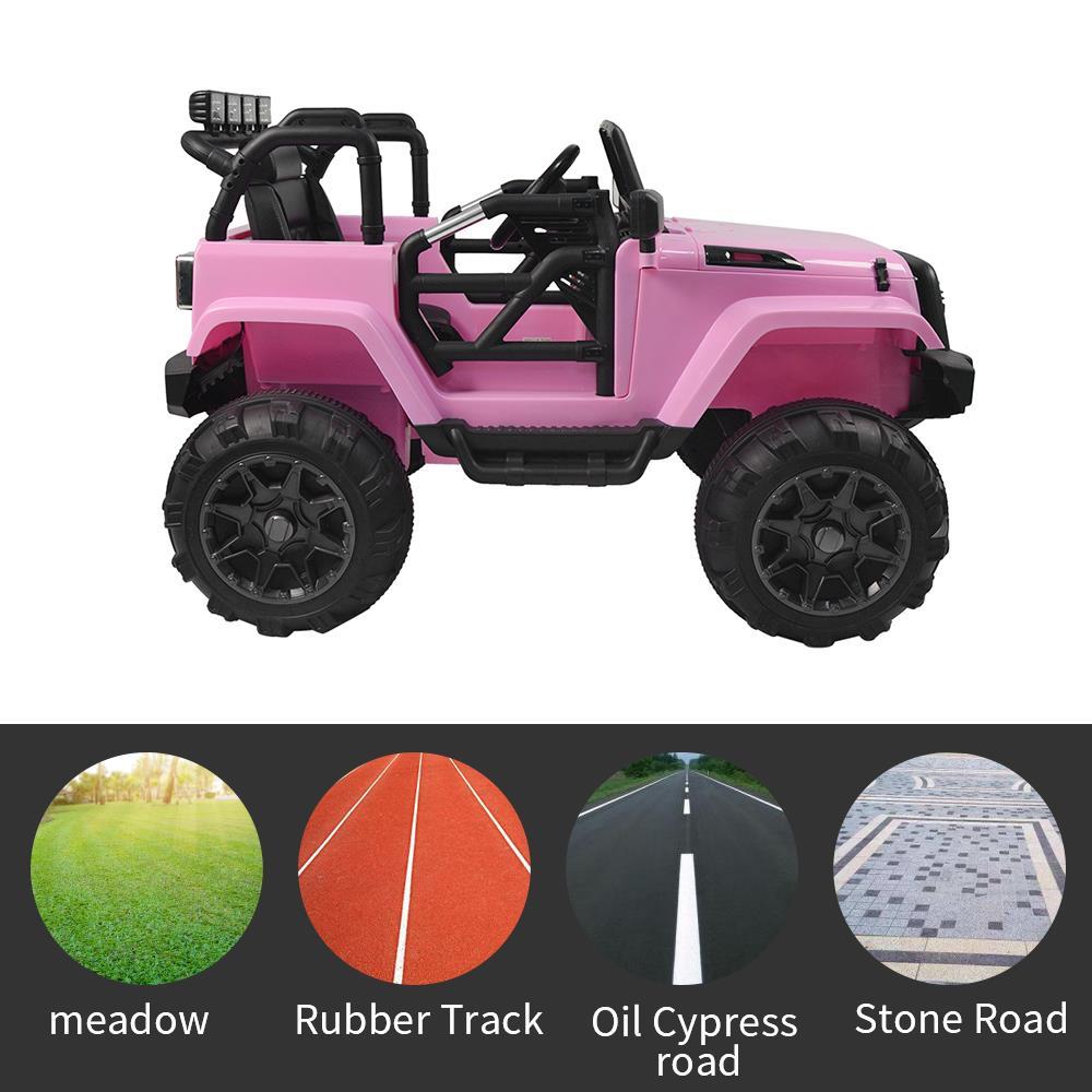 Ktaxon Safe Remote Control 12V Battery Operated Kids Ride On Car Pink