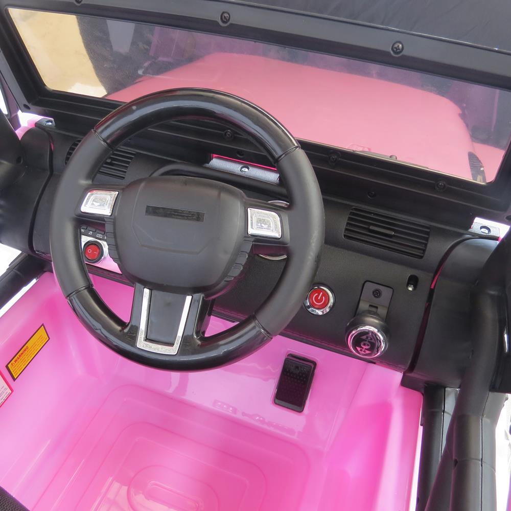 Ktaxon Safe Remote Control 12V Battery Operated Kids Ride On Car Pink