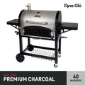 Charcoal Grill Premium Dual Chamber 816 sq.in. of CooArea  Steel