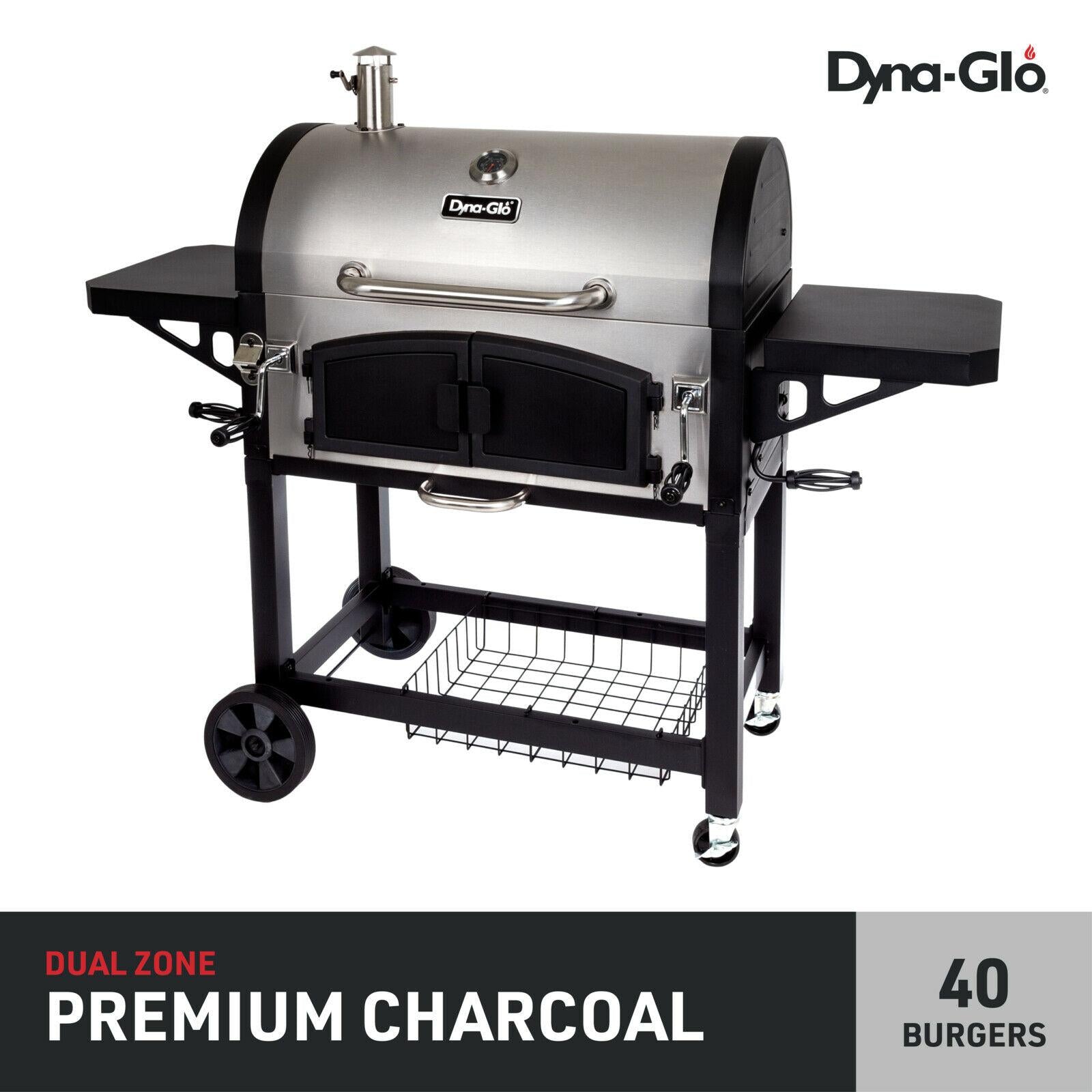 Charcoal Grill Premium Dual Chamber 816 sq.in. of CooArea  Steel