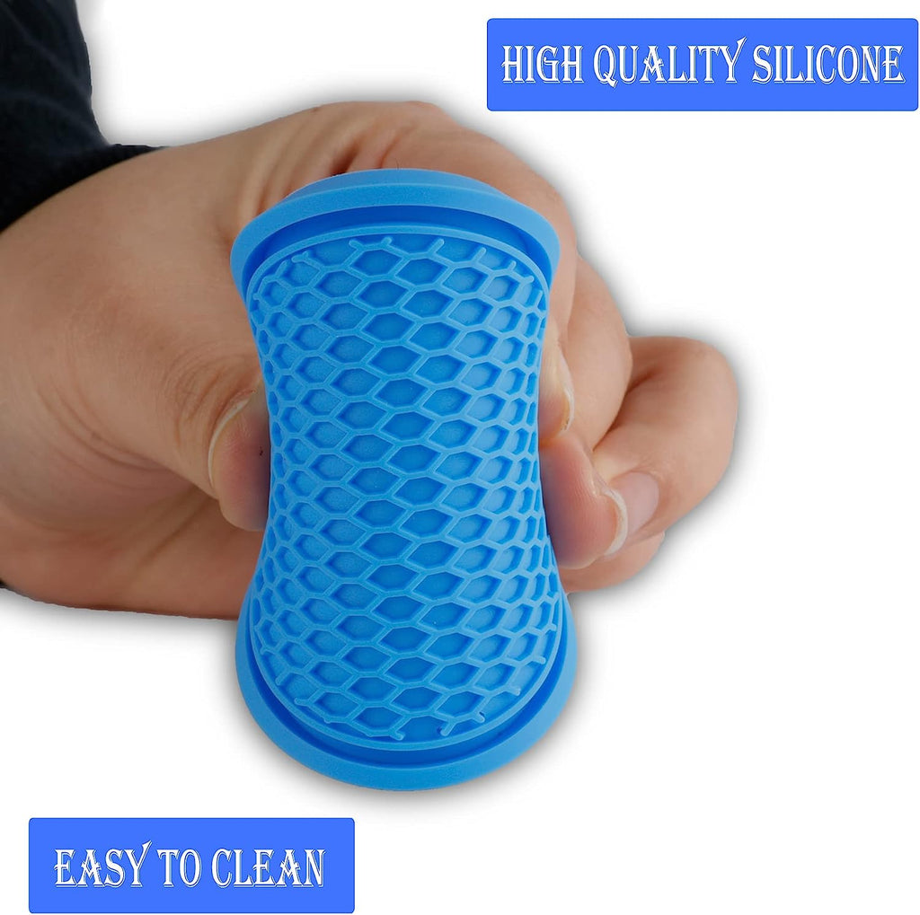 SINGARO Car Cup Coaster, 4PCS Universal Non-Slip Cup Holders Embedded in Ornaments Coaster, Car Interior Accessories, Blue