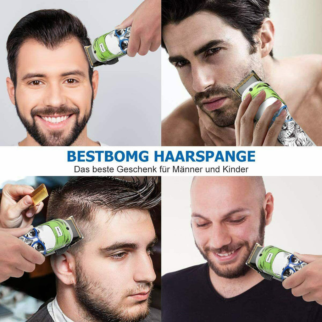 Trimmer Mens Machine 2 Speed Bestbomg 8 Combs Guides Rechargeable Battery