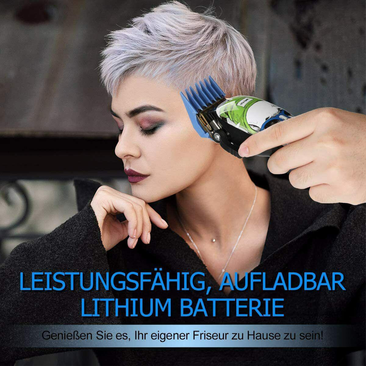 Trimmer Mens Machine 2 Speed Bestbomg 8 Combs Guides Rechargeable Battery