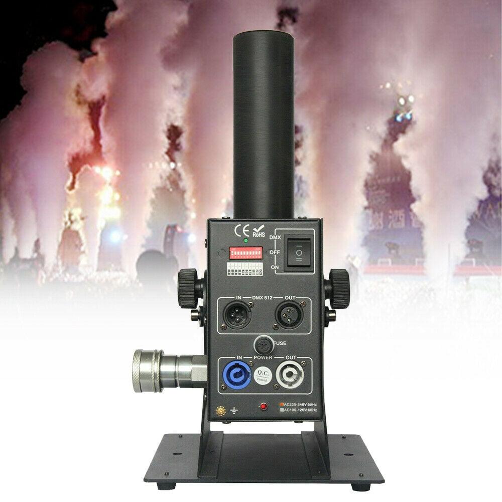 Co2-Jet-MachineCO2 Cannon StaEffect Machine, 150W Single Pipe DMX CO2 Cryo Jet Machine, Air Column CO2 Jet Fogger Sprayer Machine Kit for StaShow Club Party Concert