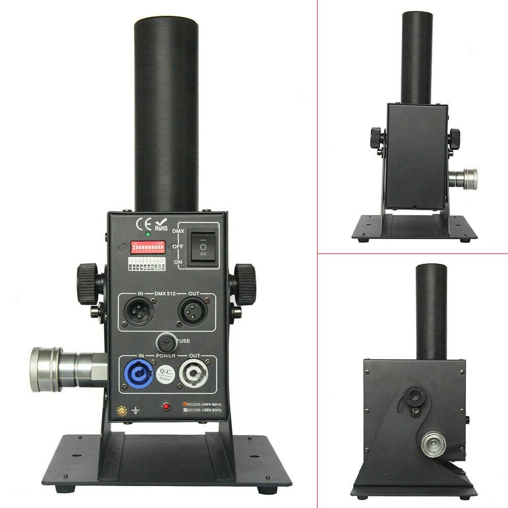 Co2-Jet-MachineCO2 Cannon StaEffect Machine, 150W Single Pipe DMX CO2 Cryo Jet Machine, Air Column CO2 Jet Fogger Sprayer Machine Kit for StaShow Club Party Concert