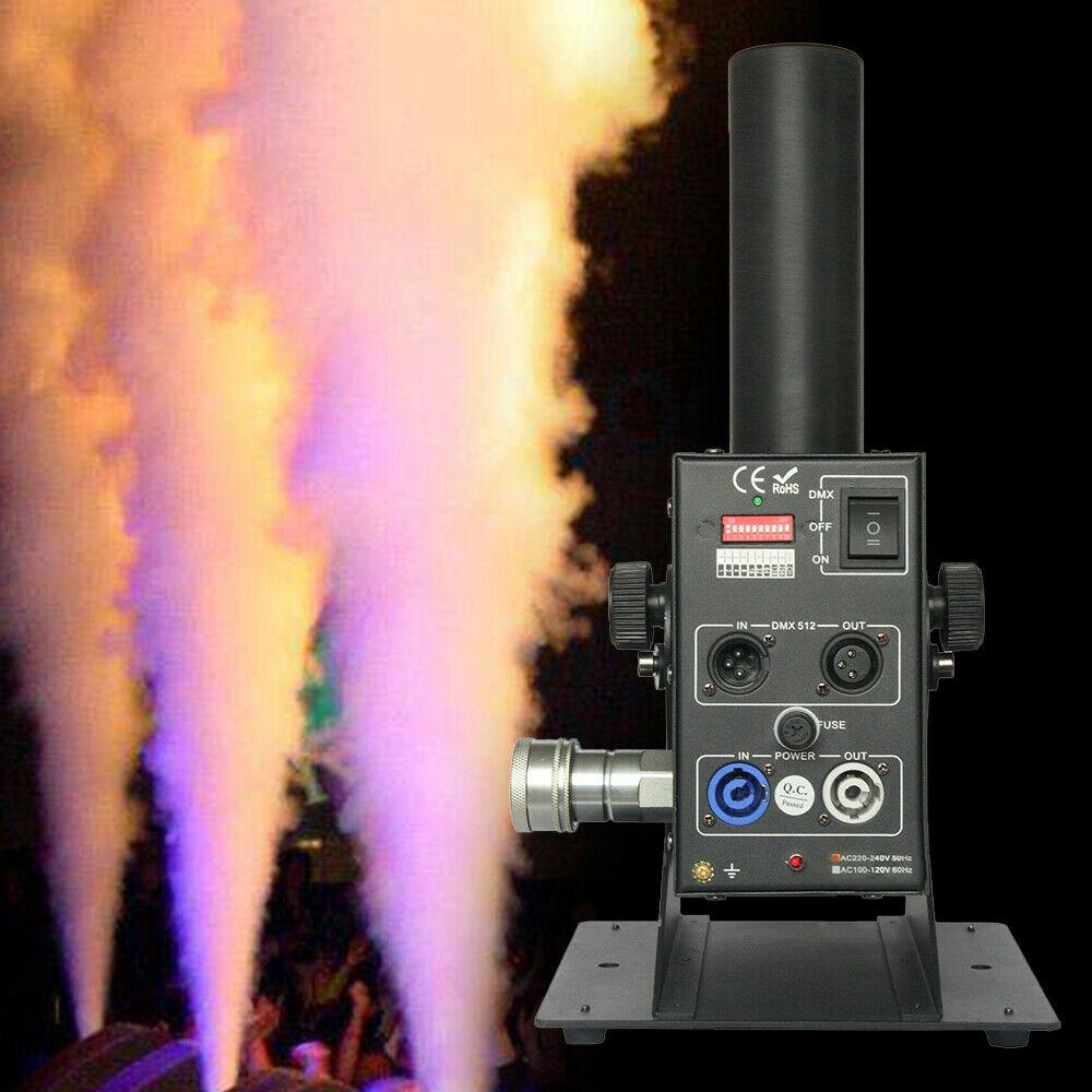Co2-Jet-MachineCO2 Cannon StaEffect Machine, 150W Single Pipe DMX CO2 Cryo Jet Machine, Air Column CO2 Jet Fogger Sprayer Machine Kit for StaShow Club Party Concert
