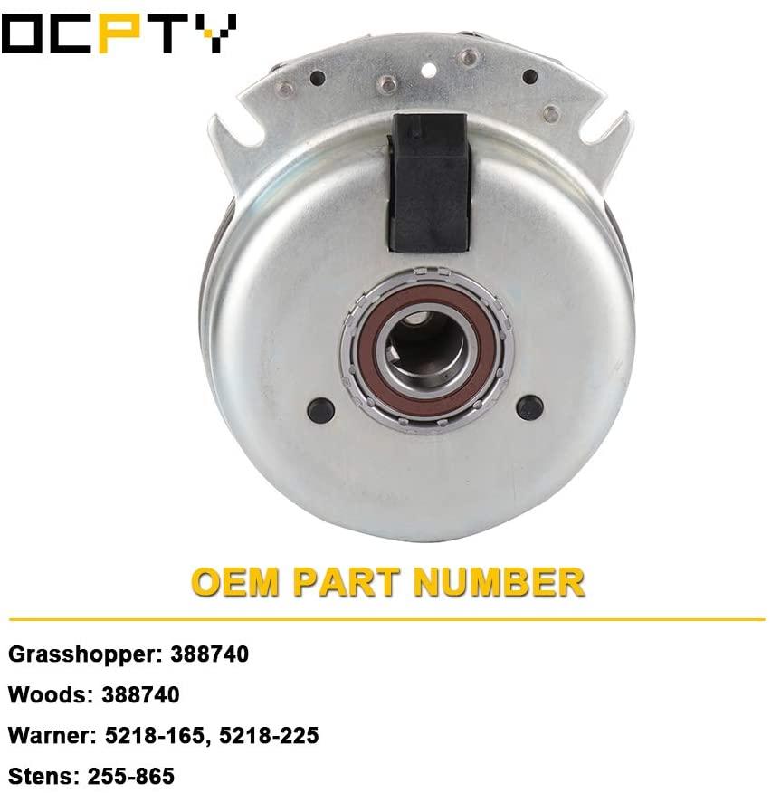 OCPTY Electric Power Take Off Clutch Electric PTO Clutch 388740 Quality Upgraded Aftermarket Fit for Grasshopper, for Woods, for Warner, for Stens