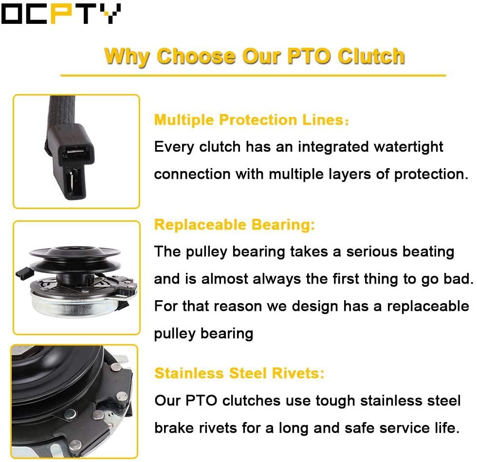 OCPTY Electric Power Take Off Clutch Electric PTO Clutch 388740 Quality Upgraded Aftermarket Fit for Grasshopper, for Woods, for Warner, for Stens