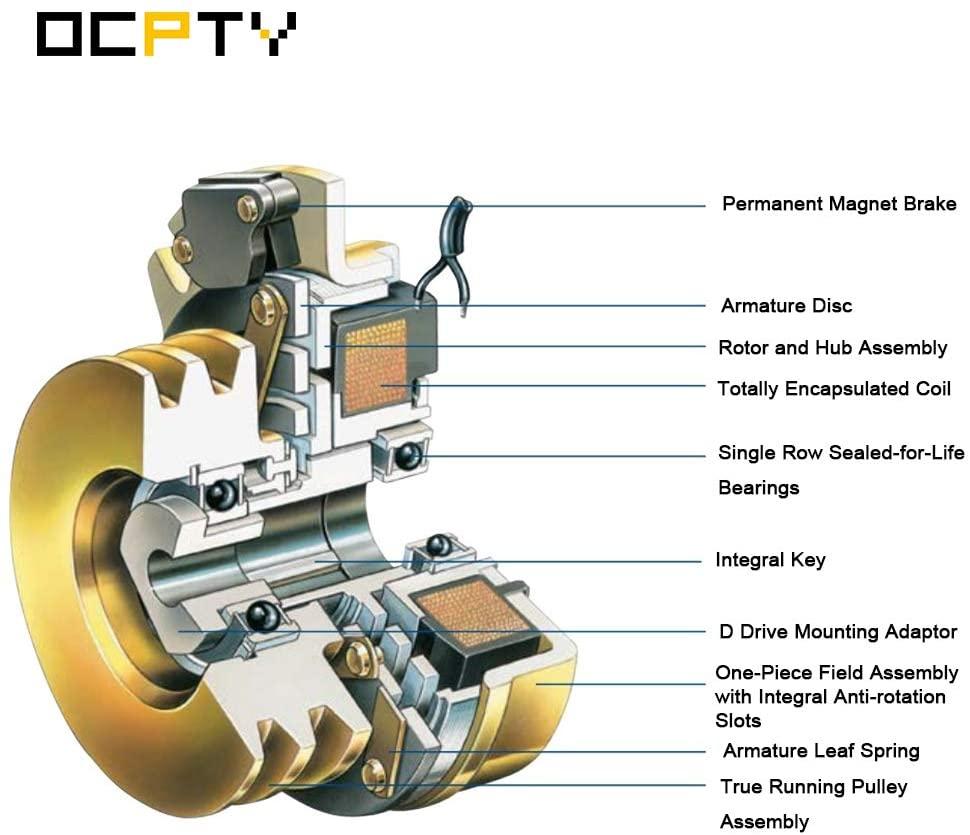 OCPTY Electric Power Take Off Clutch Electric PTO Clutch 388740 Quality Upgraded Aftermarket Fit for Grasshopper, for Woods, for Warner, for Stens
