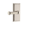 Carre Plate 2-3/4 in. Backset Polished Nickel Privacy Bed/Bath with Georgetown Door Lever