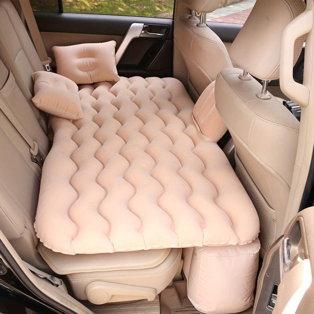 Upgrade Your Car With A Multifunctional Inflatable Bed &amp; Sofa Pillow - Perfect For Camping &amp; Travel!