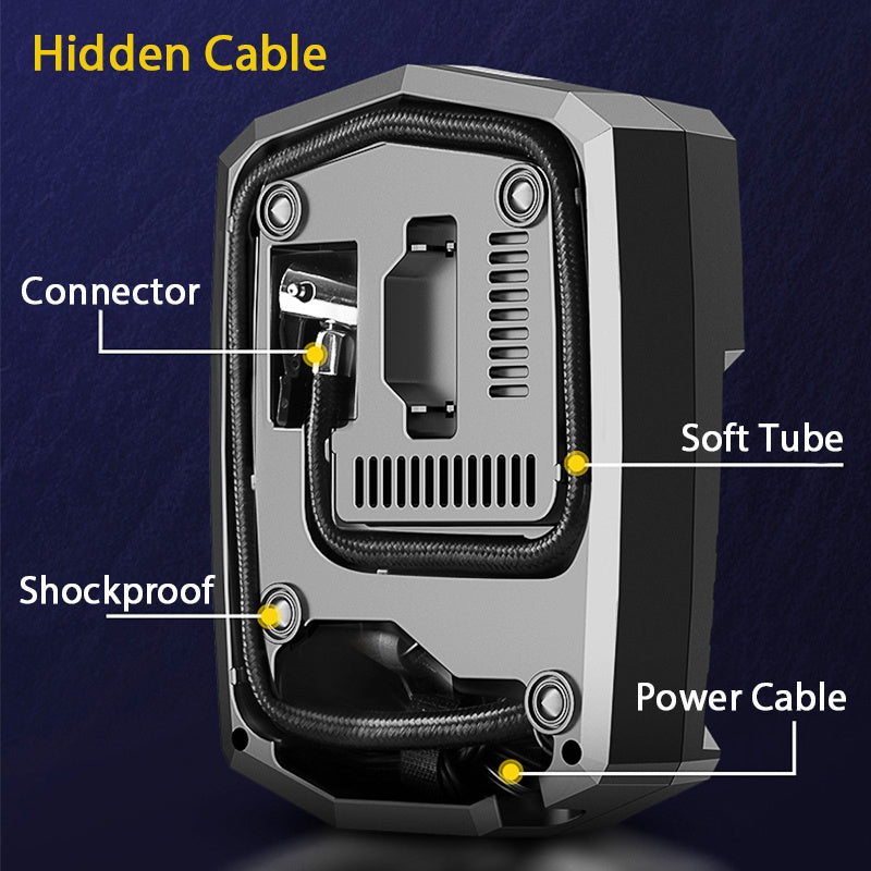 120W Car Portable Air Compressor Pump, Digital Tire Inflator 150 PSI Auto Air Pump For Car Motorcycle LED Light Tire Pump